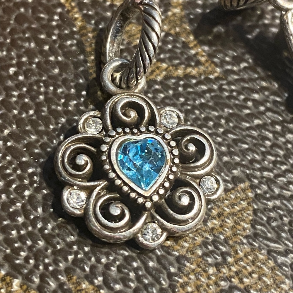 Brighton charms lot bundle with September birthstone Brighton pinwheel spacers